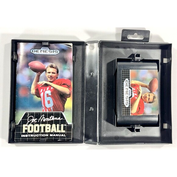 Joe Montana Football 1990 Sega Genesis Complete with Case and Manual Tested - Picture 3 of 9